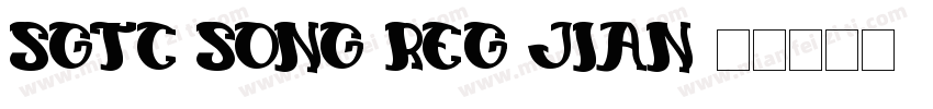 SGTC Song Reg Jian字体转换